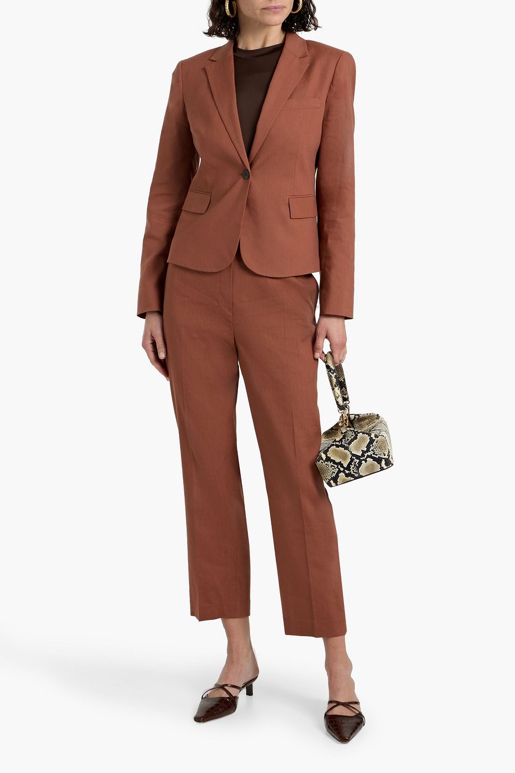 THEORY Linen-blend blazer
