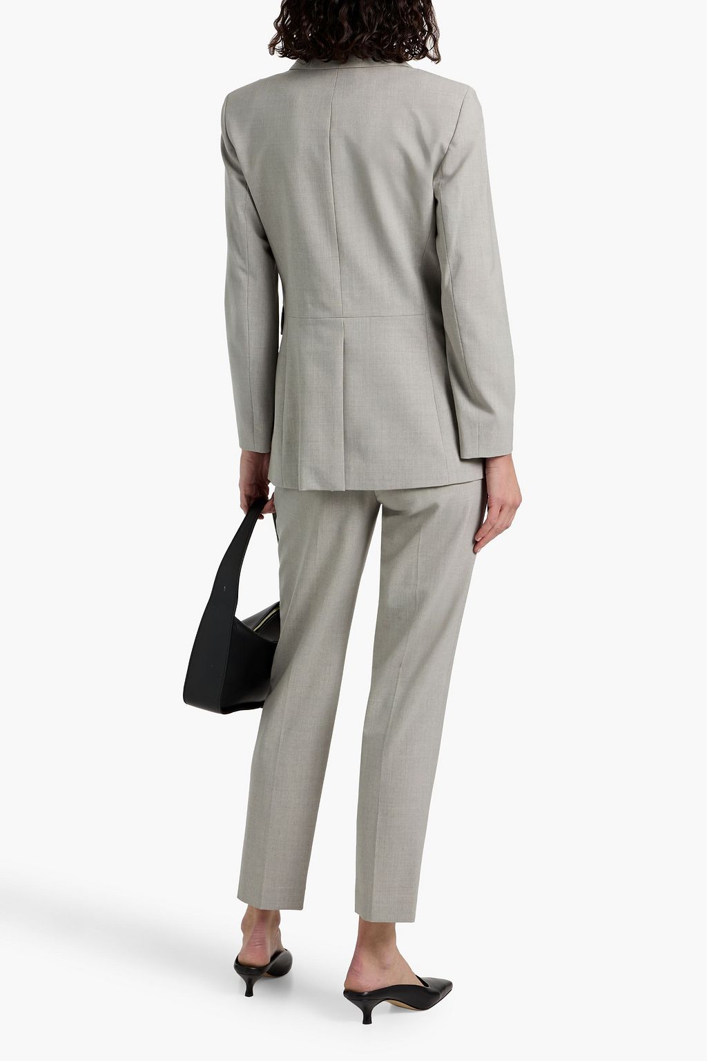 THEORY Wool-blend tapered pants