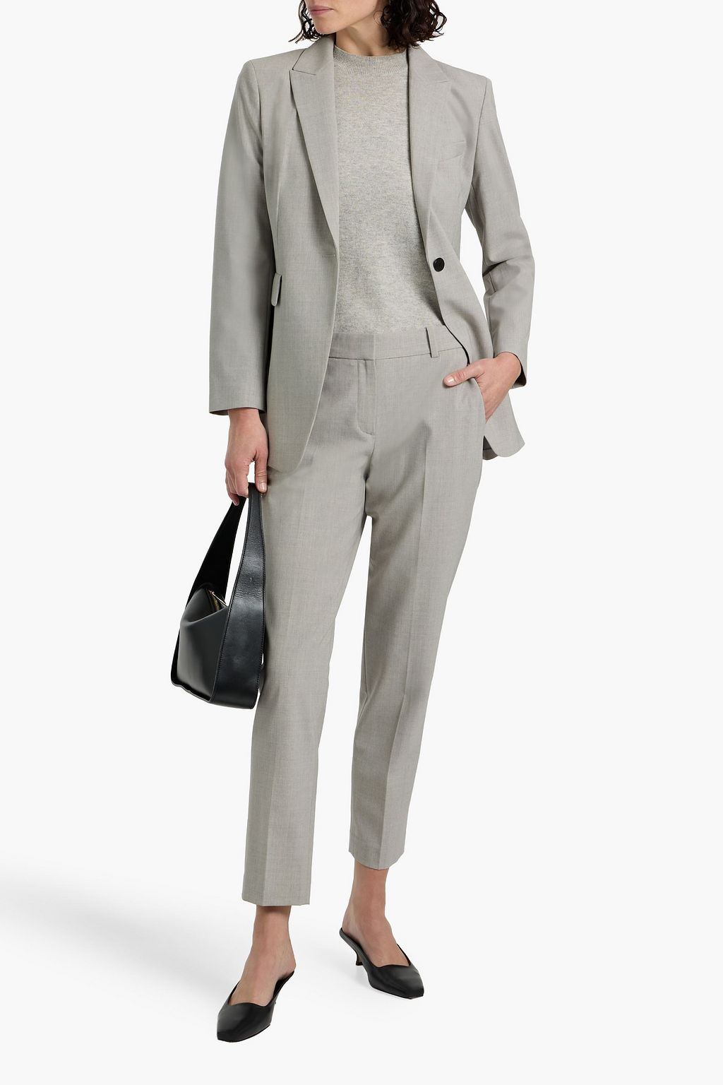 THEORY Wool-blend tapered pants