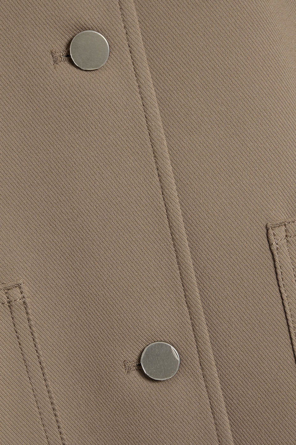 Theory Cotton-blend Twill Jacket In Brown
