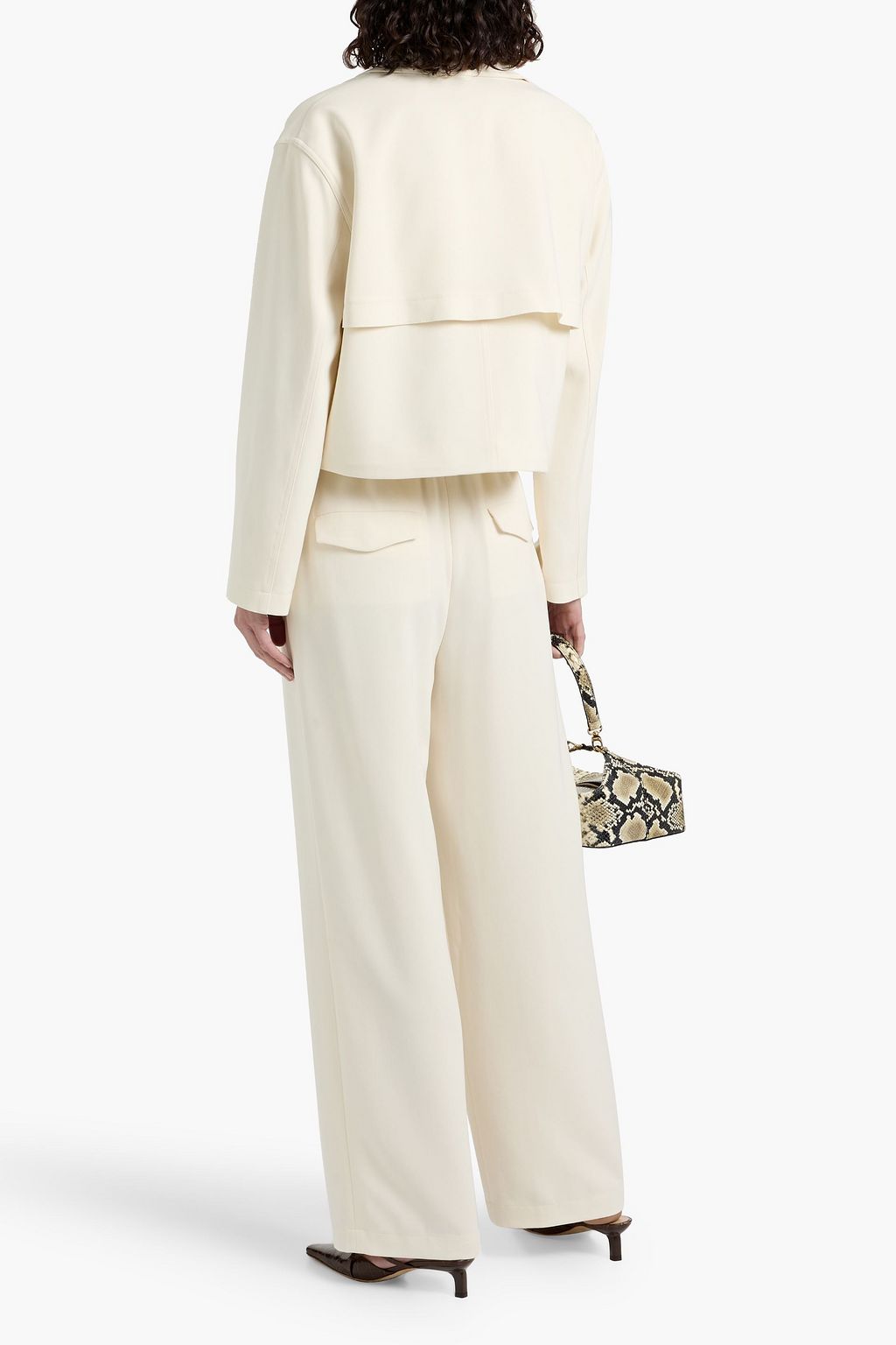 THEORY Crepe wide-leg pants
