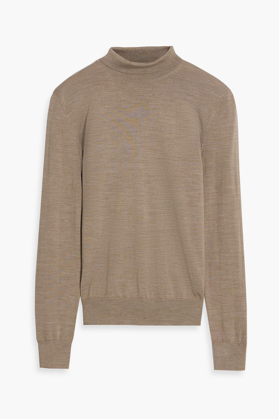 Theory Wool Turtleneck Sweater In Brown