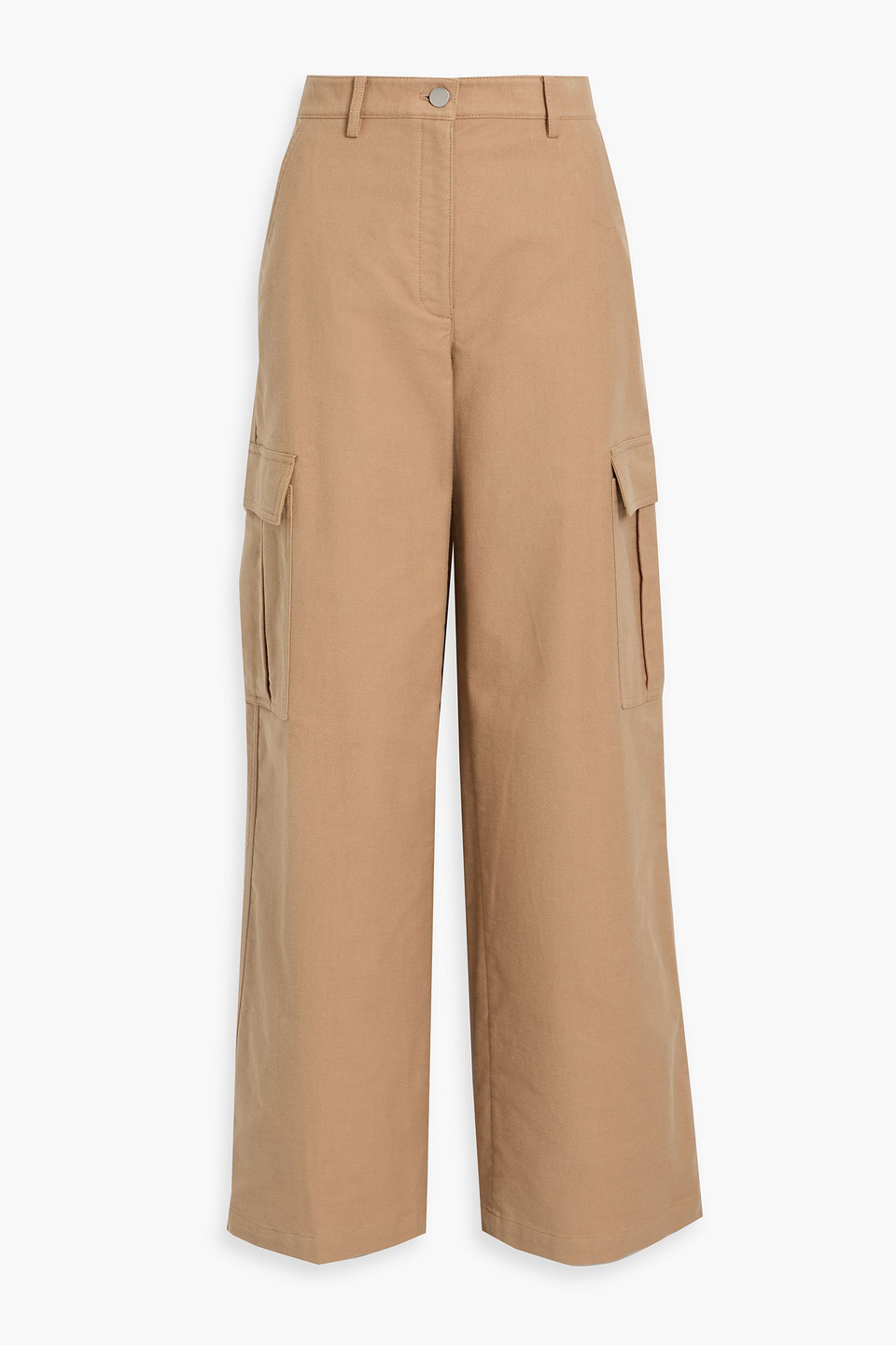 Theory Cotton-blend Twill Wide-leg Cargo Pants