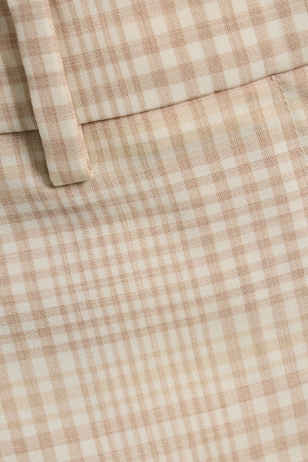 THEORY Roswell checked wool-tweed straight-leg pants
