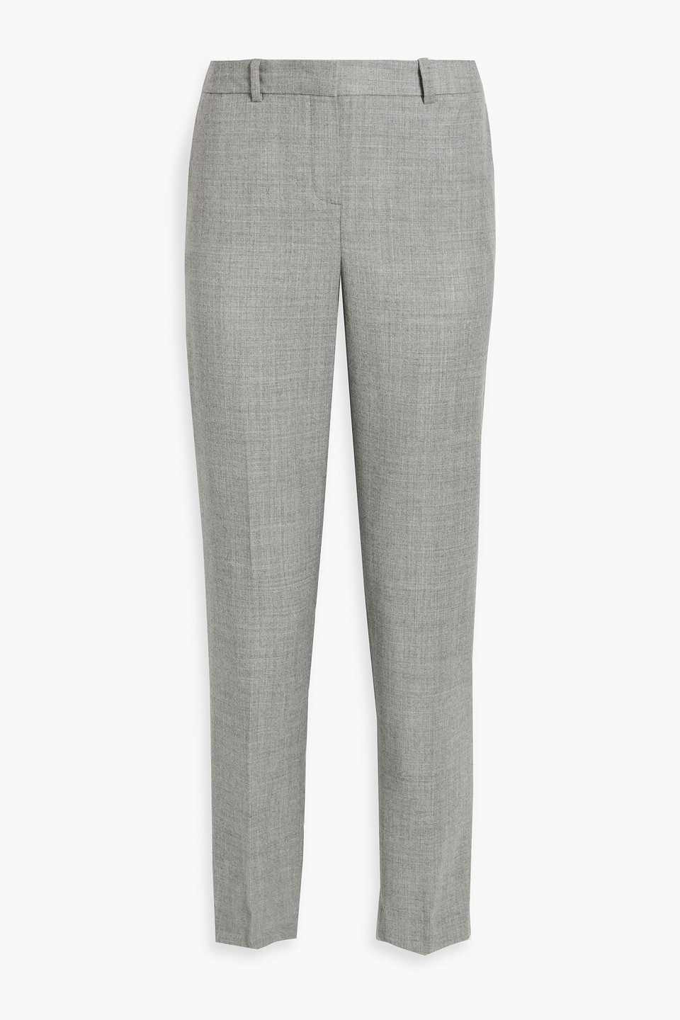 Theory Wool Tapered Pants In Gray