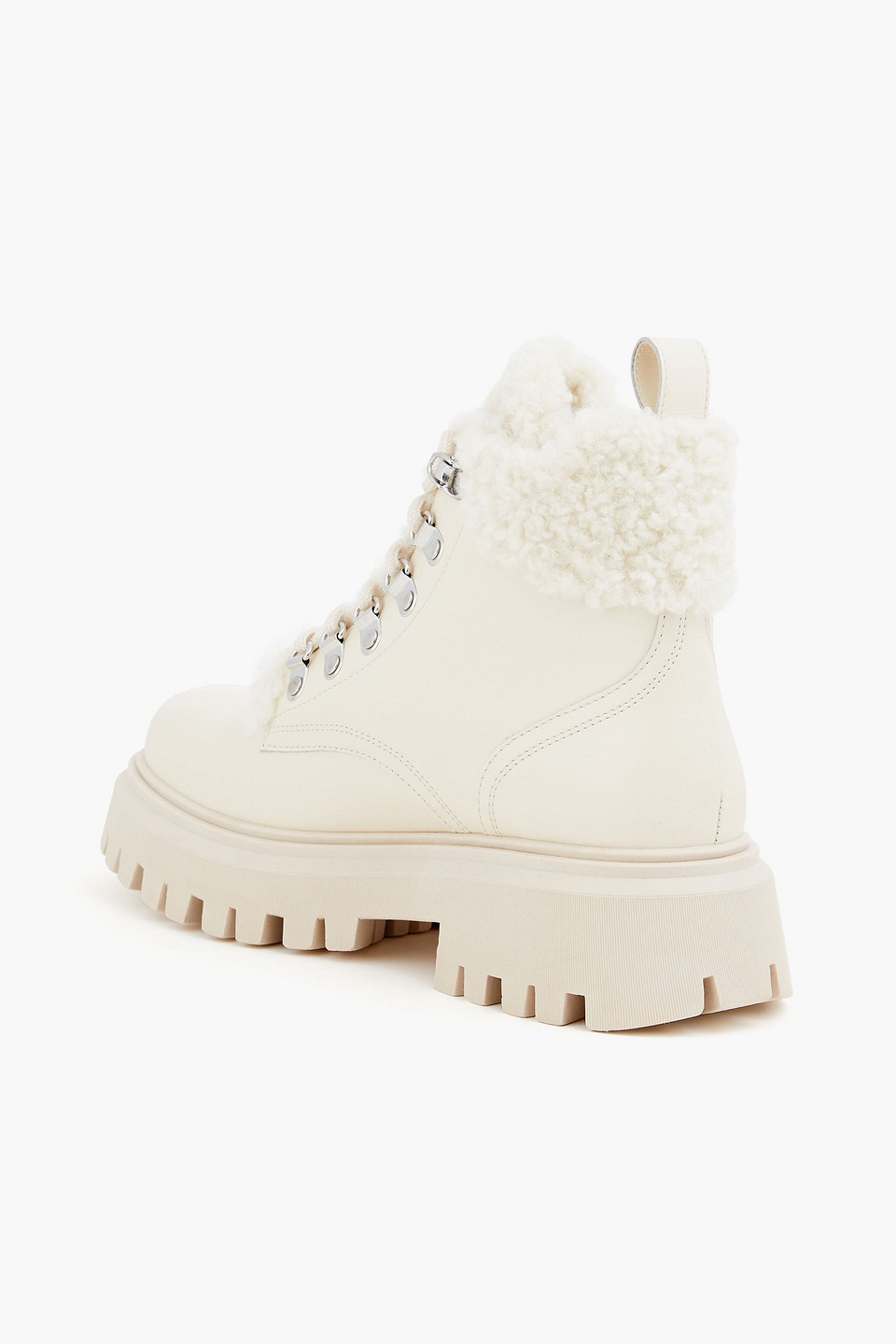  Maje - Combat Boots Aus Leder - Weiß - Eu 40 