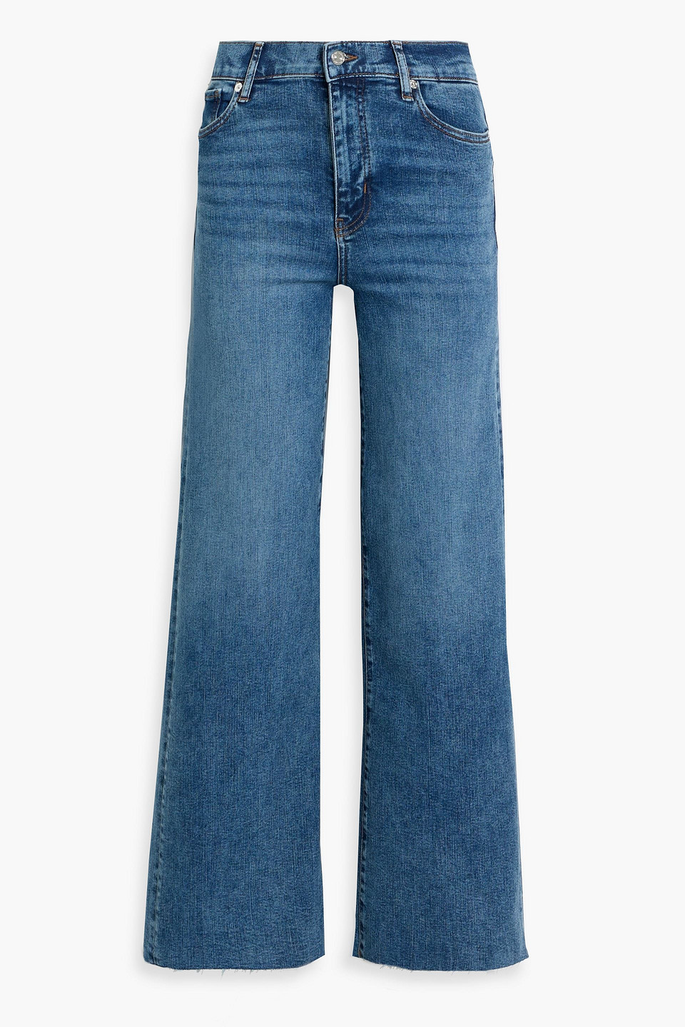 Frame Le Slim Palazzo High-rise Wide-leg Jeans In Blue