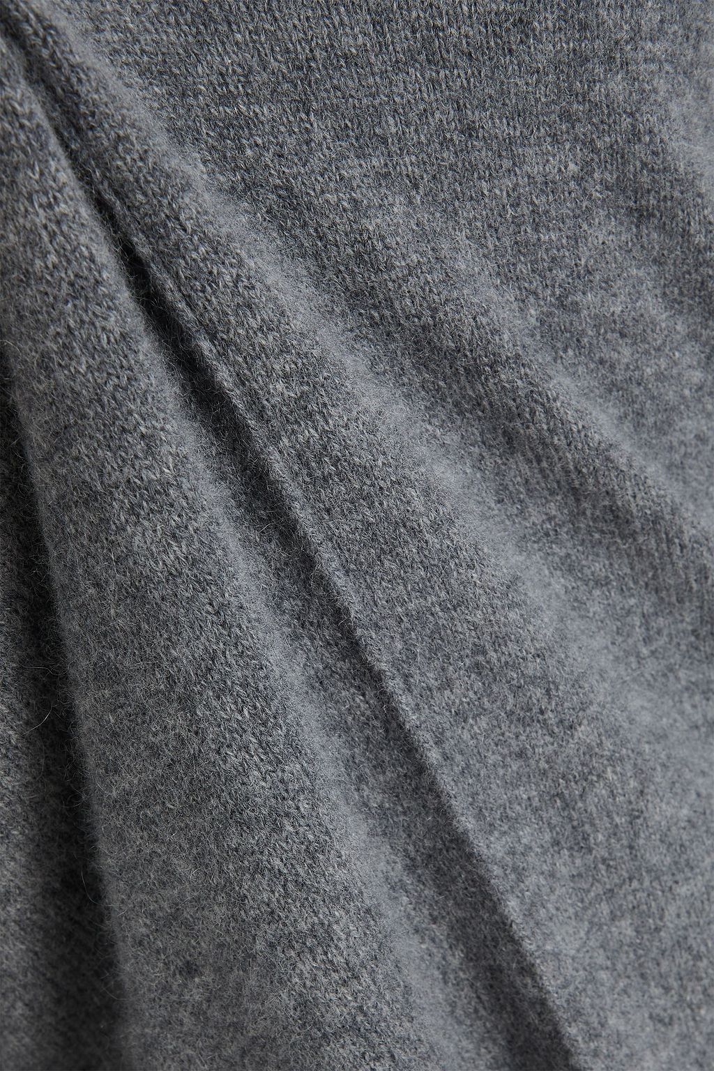 MAJE Cashmere-blend turtleneck maxi dress