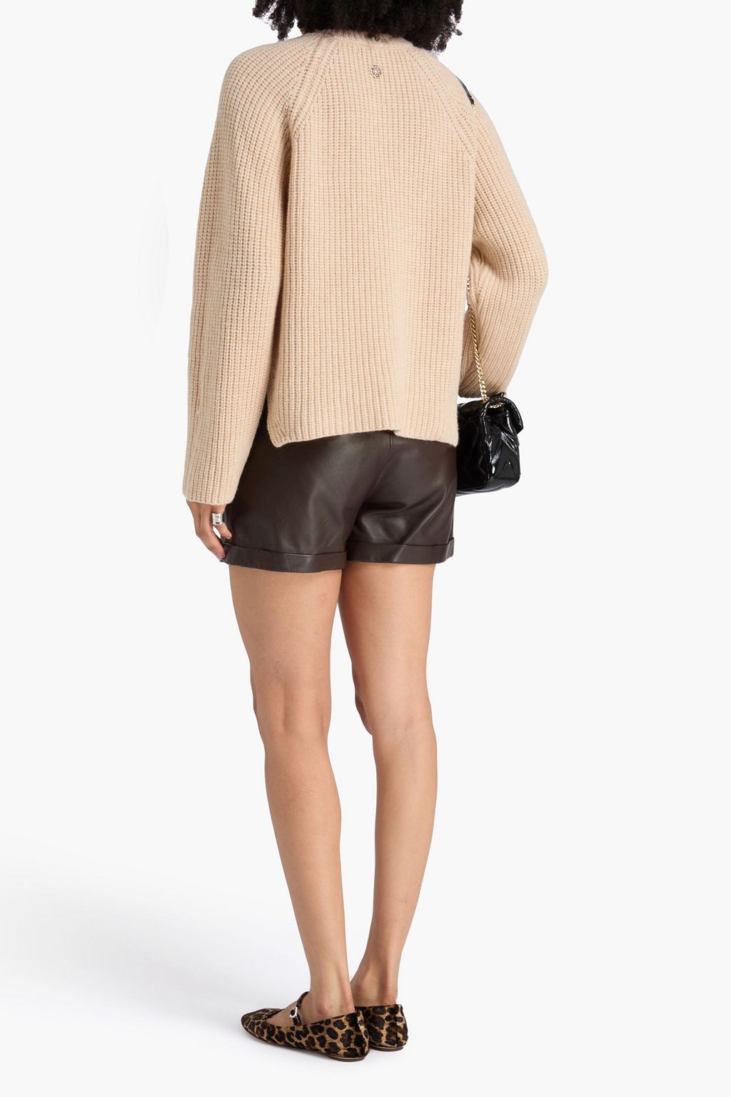 MAJE Ribbed wool sweater