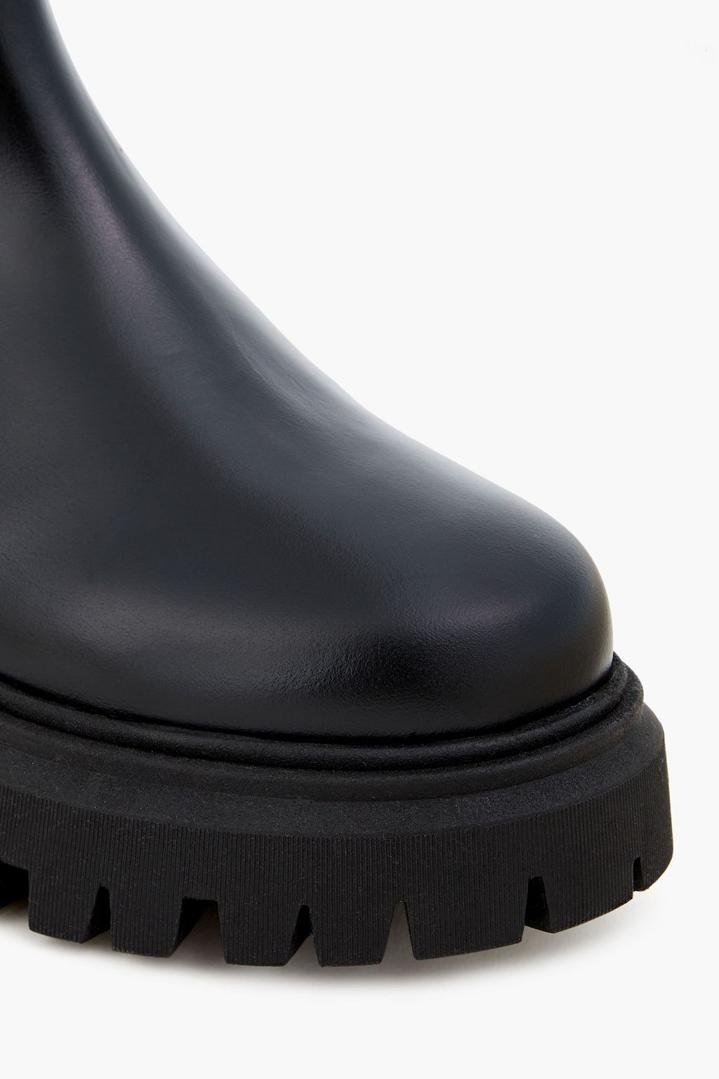 MAJE Buckled leather combat boots