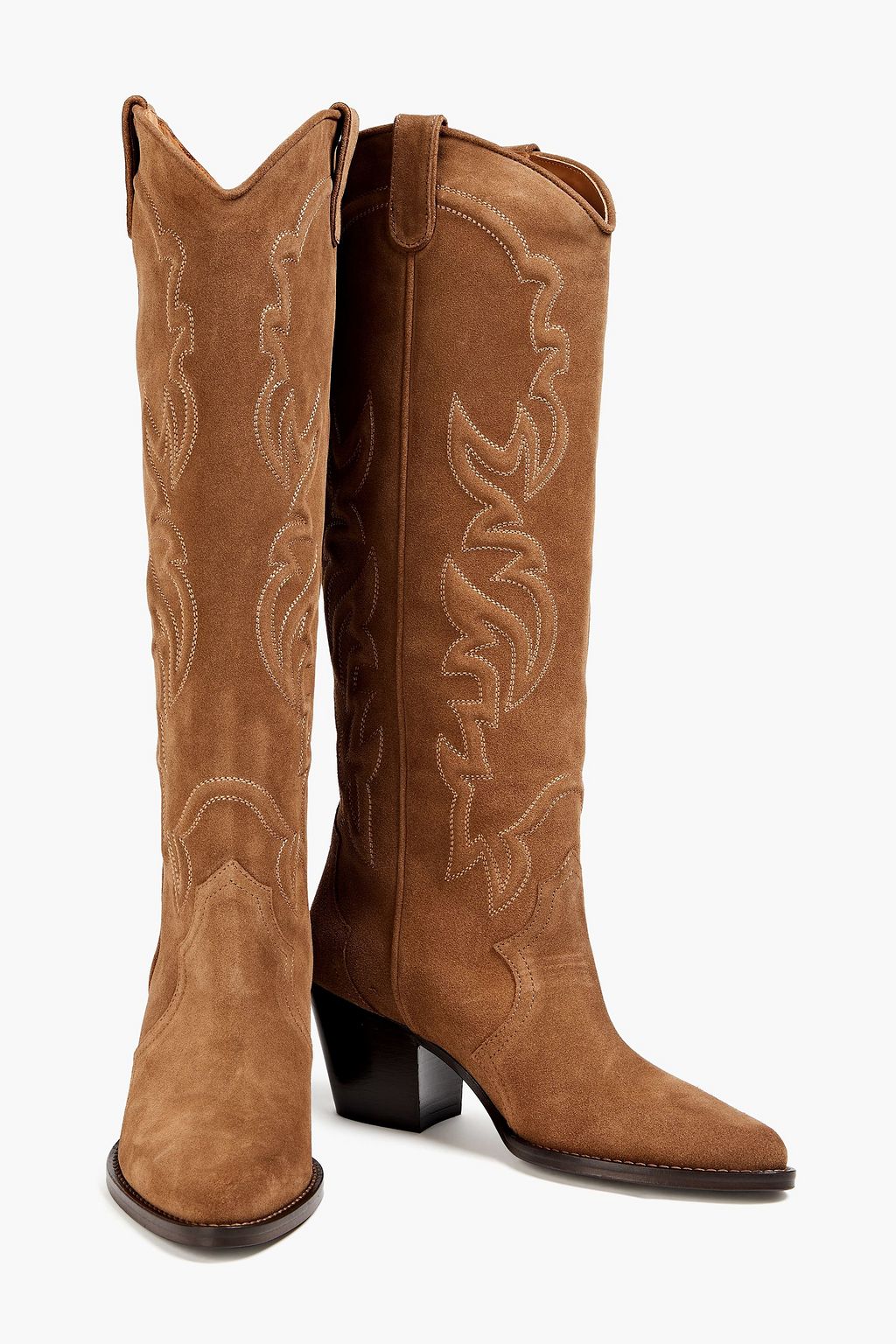MAJE Suede cowboy boots