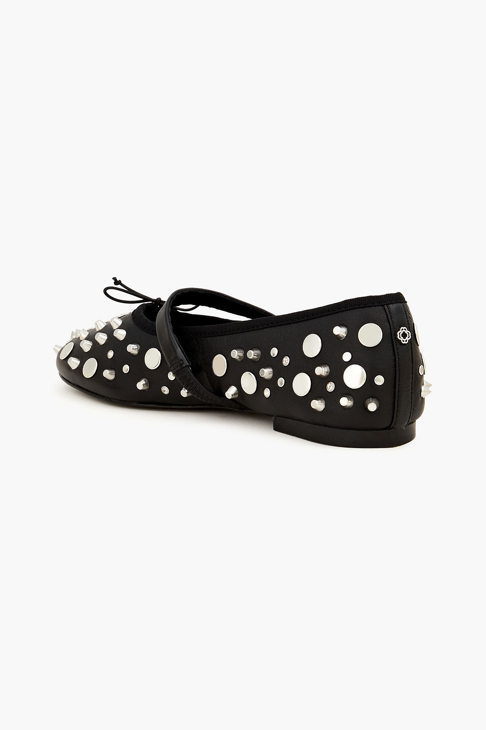  Maje - Embellished Leather Mary Jane Flats - Black - Eu 36 