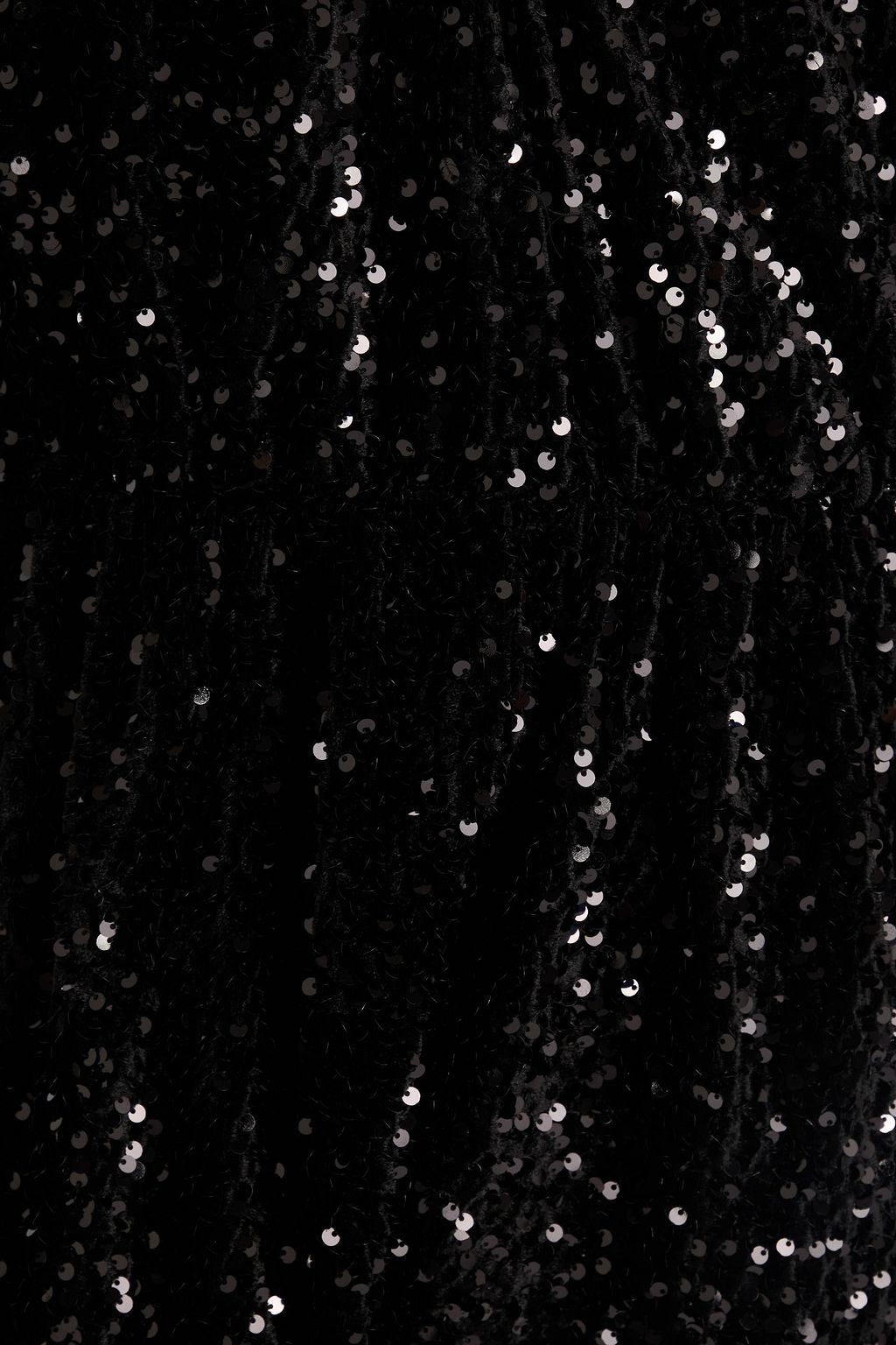 MAJE Sequined velvet playsuit
