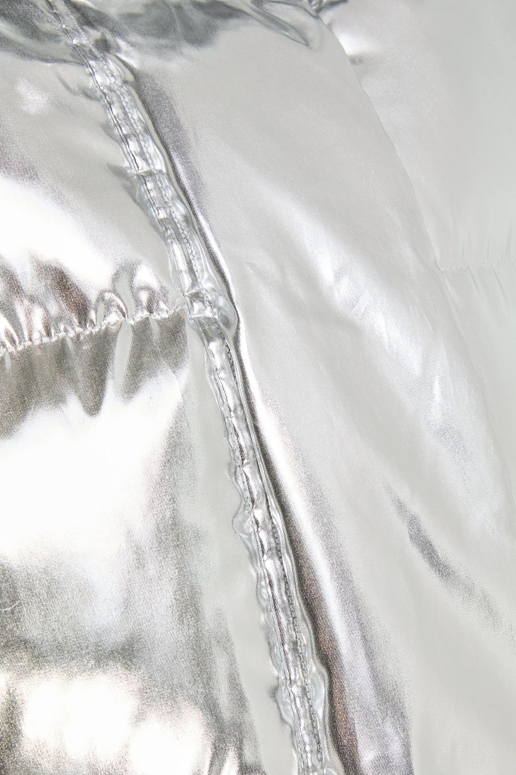 MAJE Wattierte Jacke aus gestepptem Shell mit Metallic-Effekt