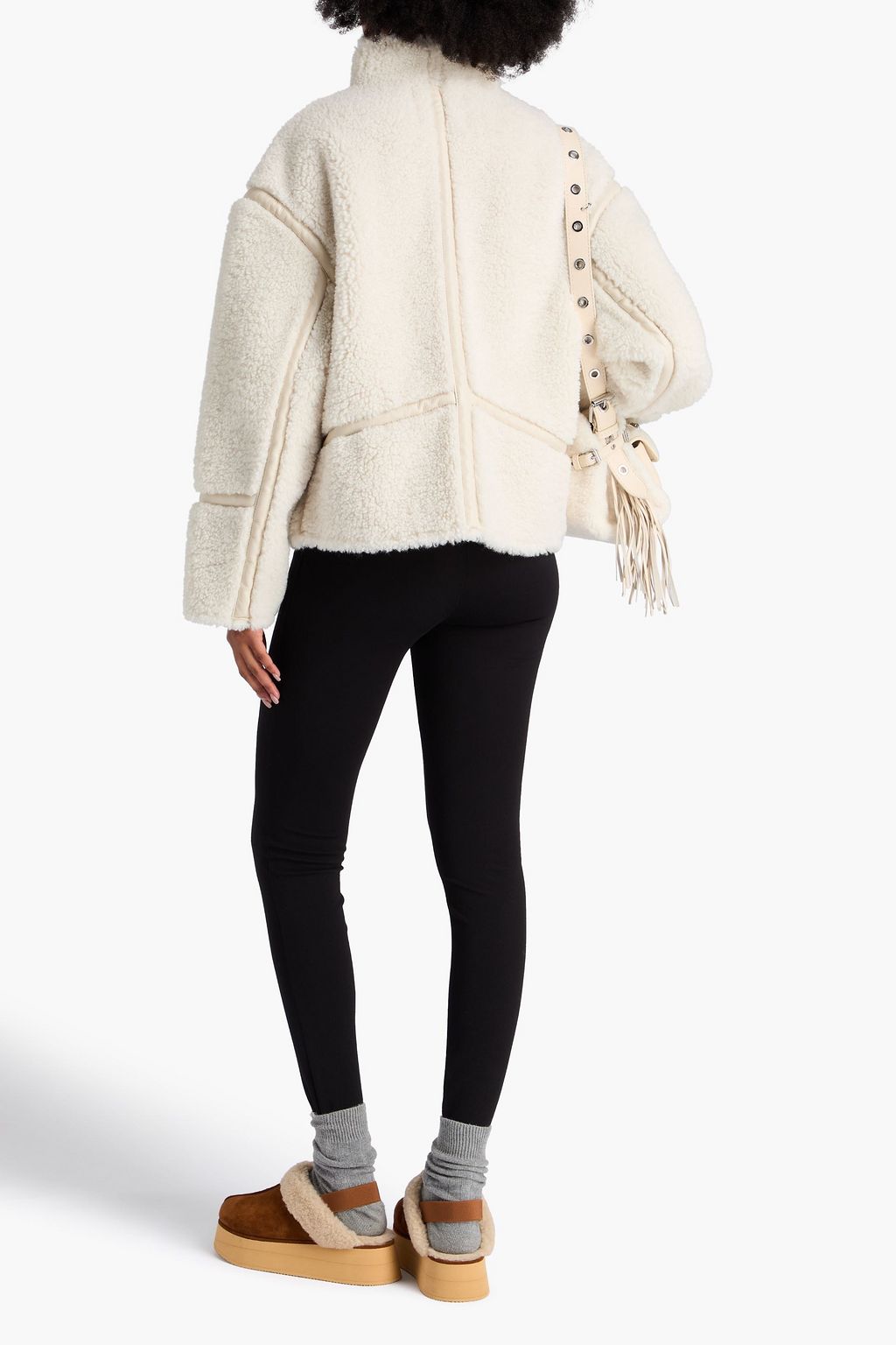 MAJE Jacke aus wattiertem Teddy-Fleece
