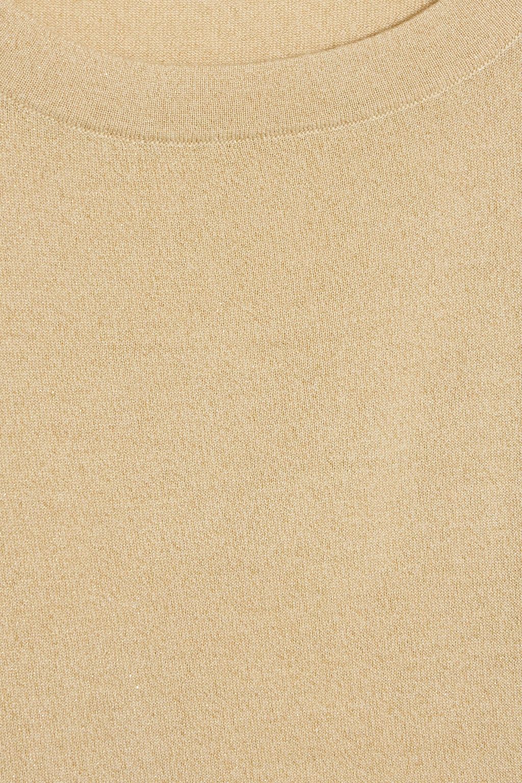 BRUNELLO CUCINELLI Metallic cashmere-blend T-shirt