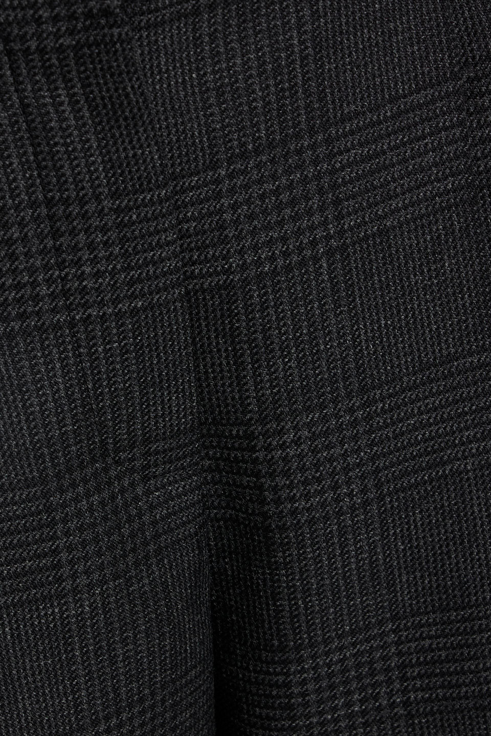 Brunello Cucinelli Pleated Prince Of Wales Checked Wool Wide-leg Pants In Black