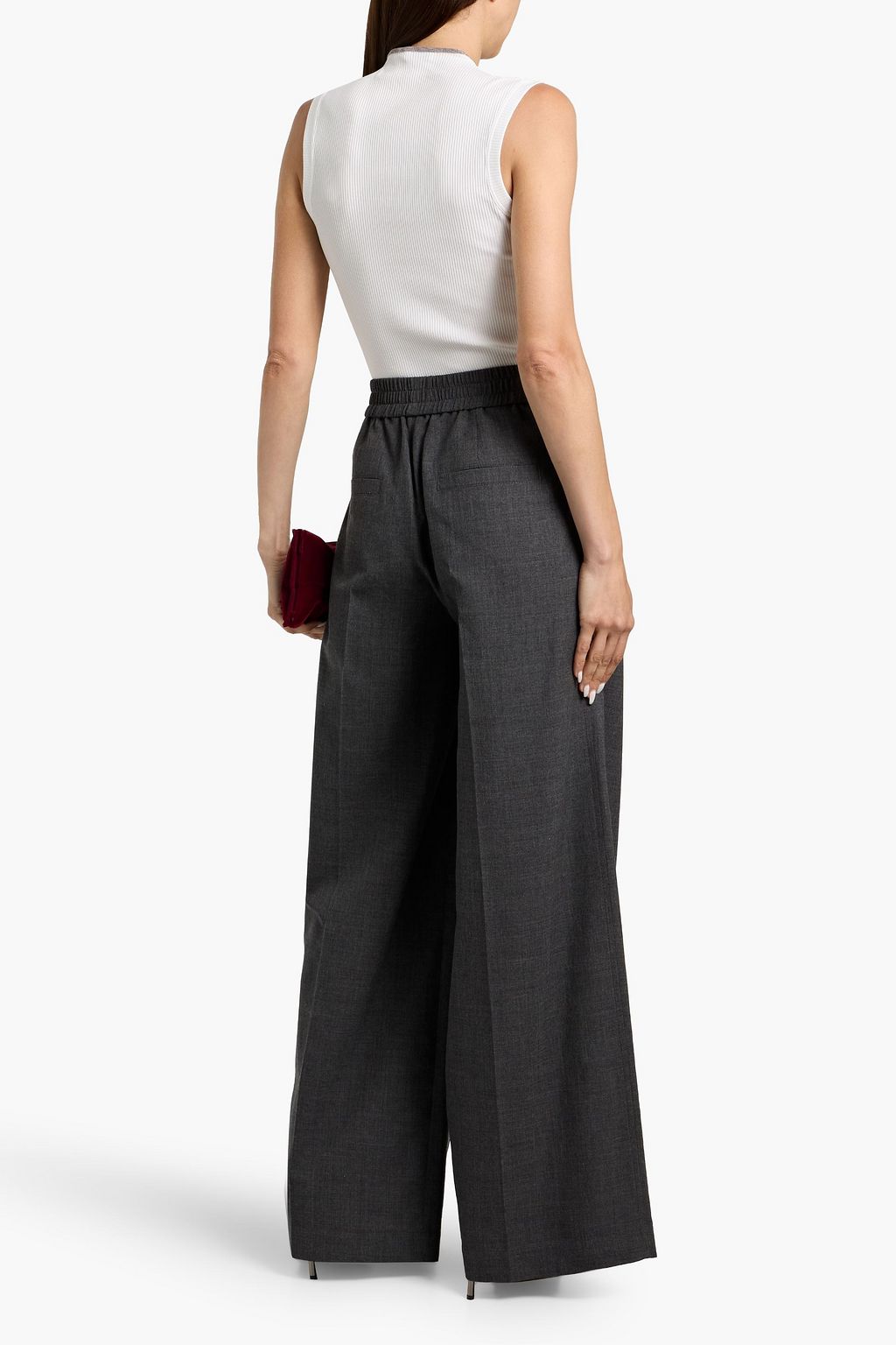 BRUNELLO CUCINELLI Wool wide-leg pants