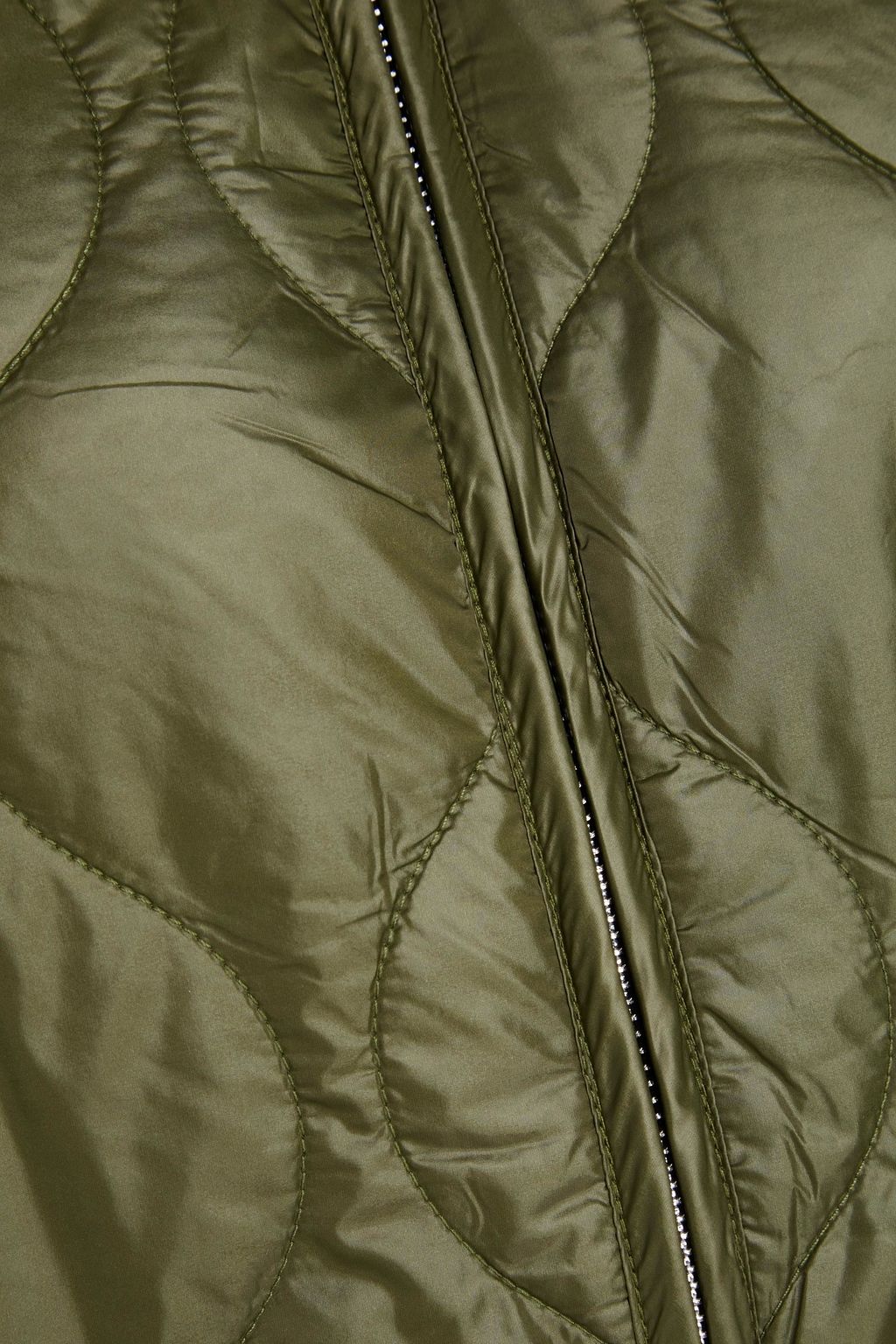 MAJE Quilted shell bomber jacket