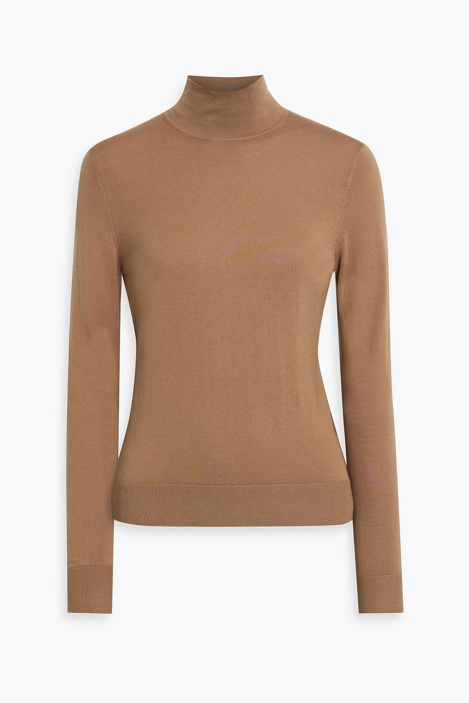 Theory Wool Turtleneck Sweater In Brown