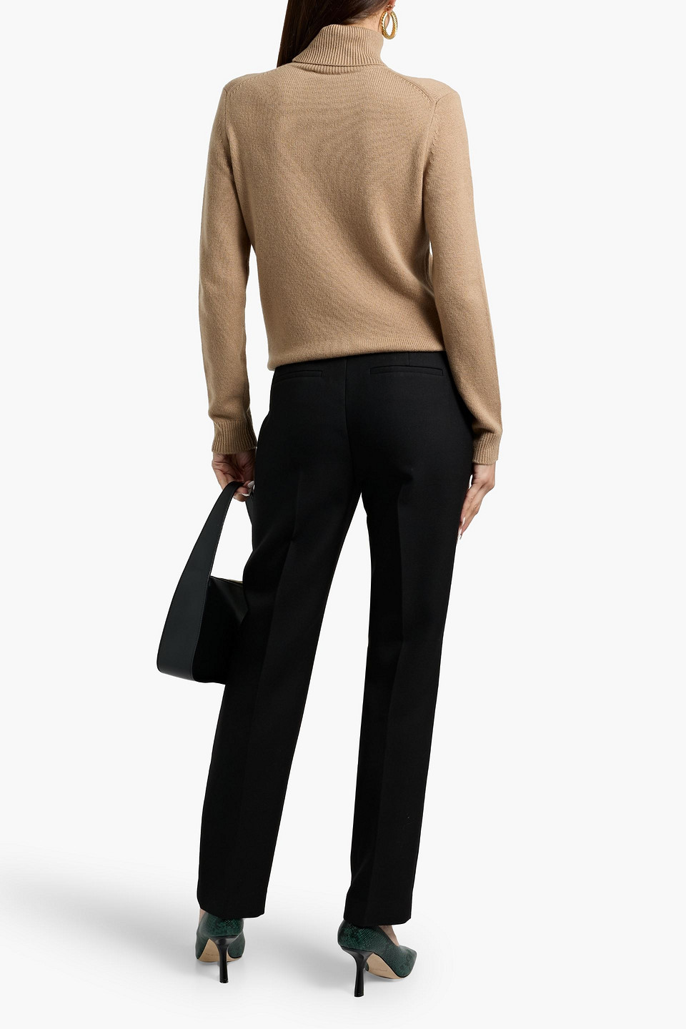 Theory Turtleneck Sweater In Cashmere In Brown