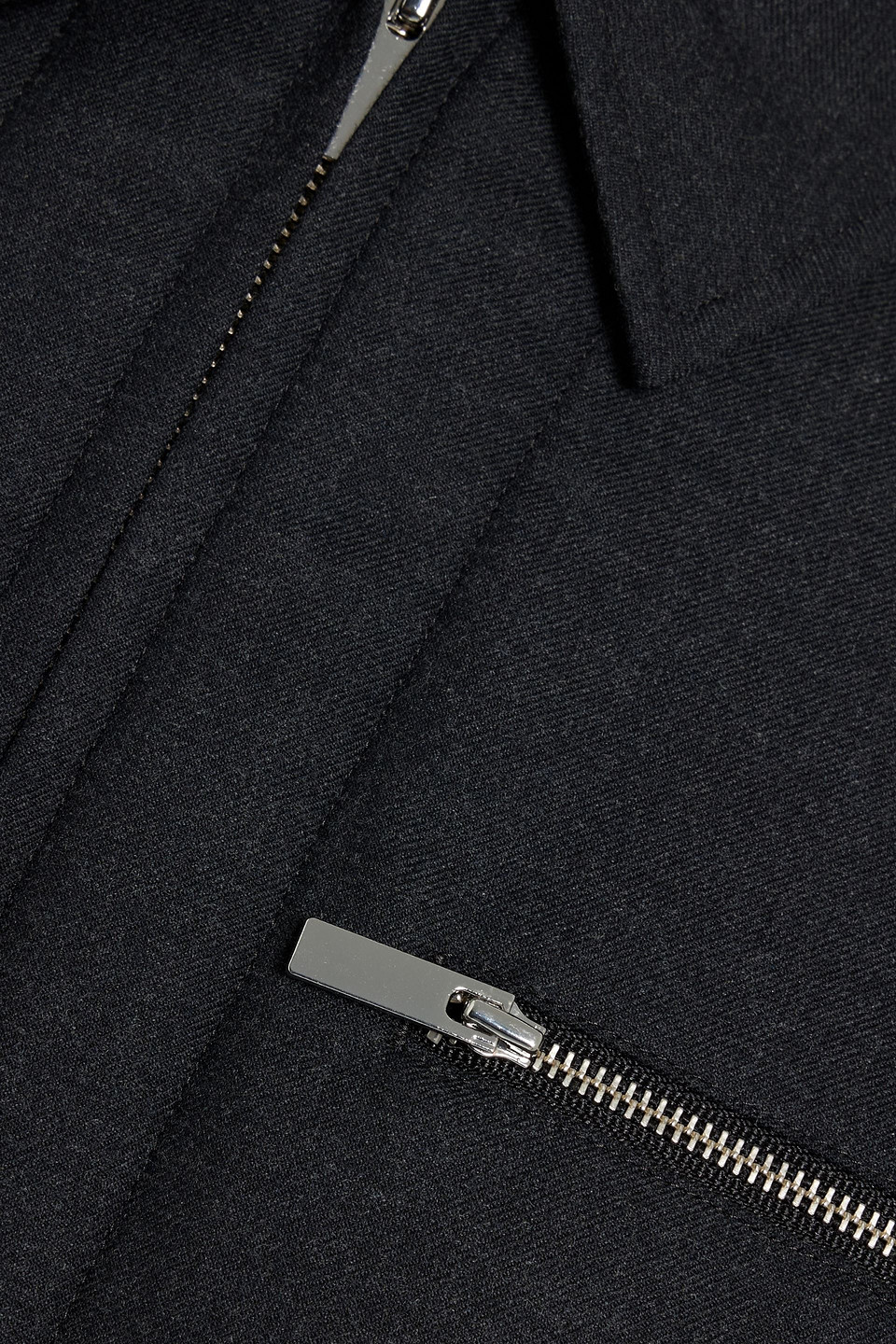 Theory Cropped Flannel Jacket In Black