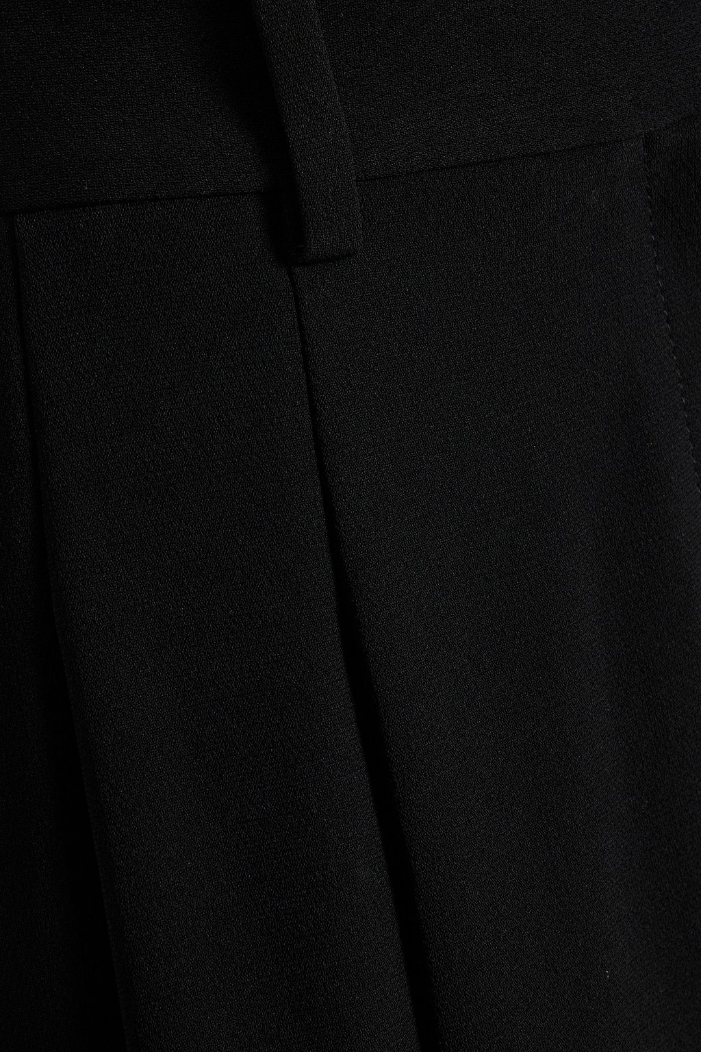 THEORY Pleated crepe midi skirt