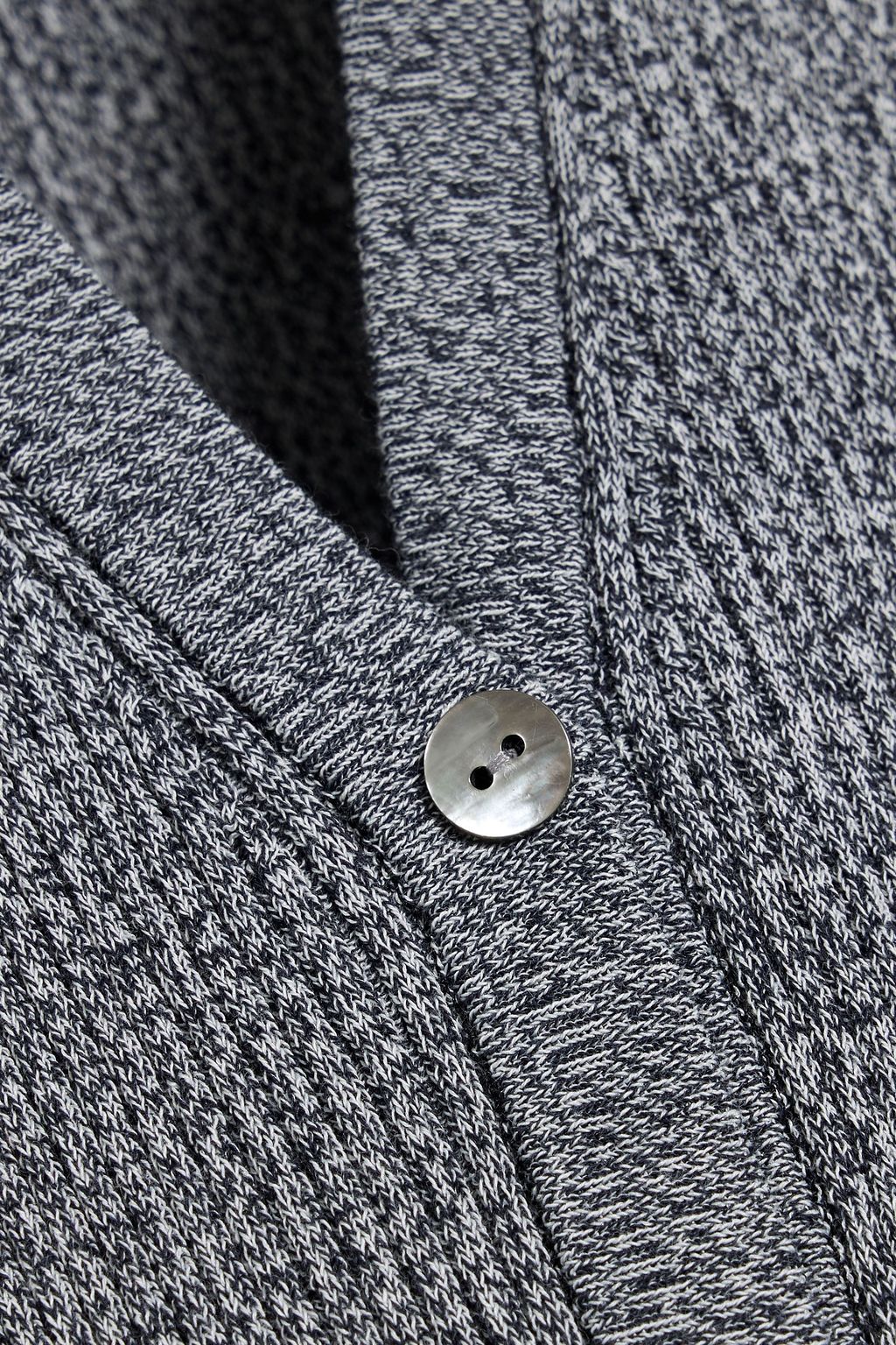 THEORY Ribbed cotton-blend top