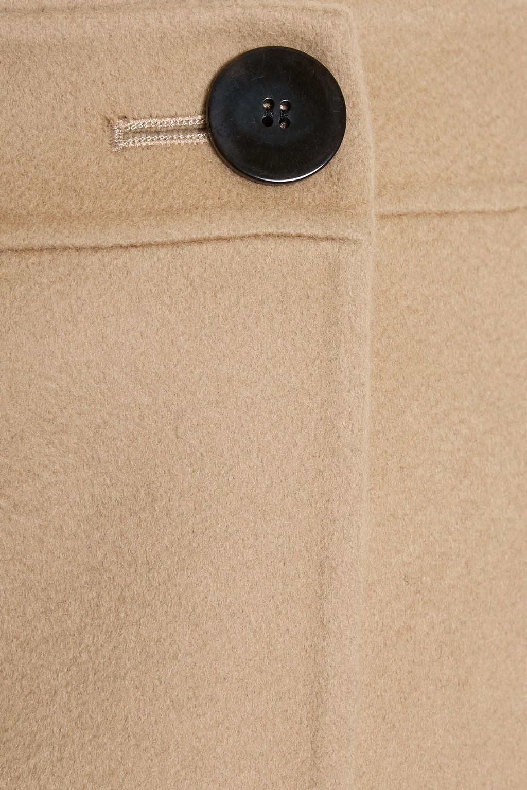 THEORY Wool and cashmere-blend felt mini wrap skirt
