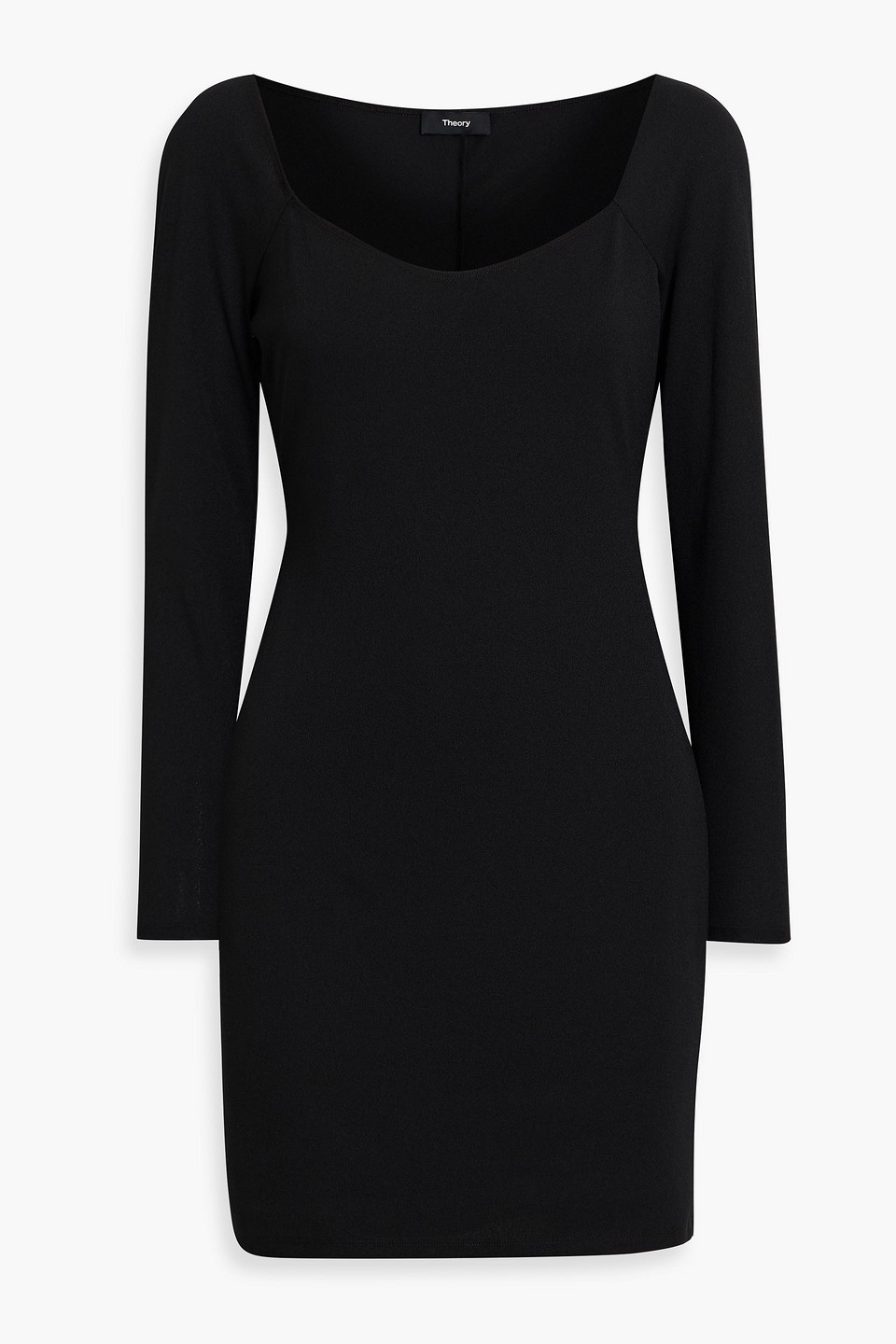 Theory Jersey Mini Dress In Black