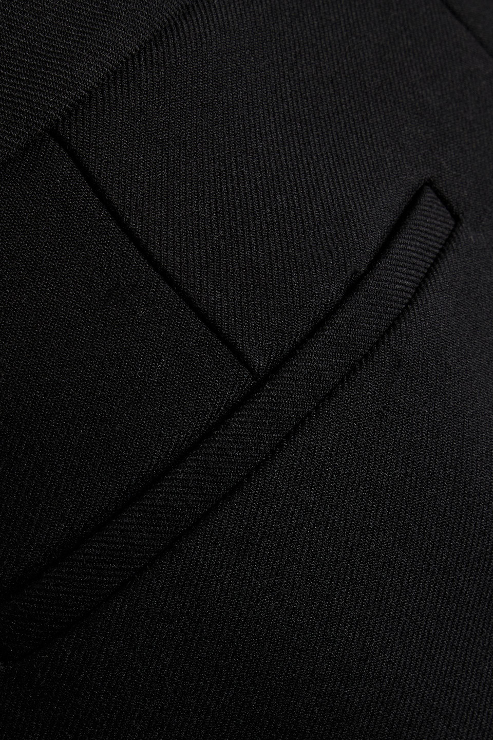 Theory Wool-blend Twill Straight-leg Pants In Black