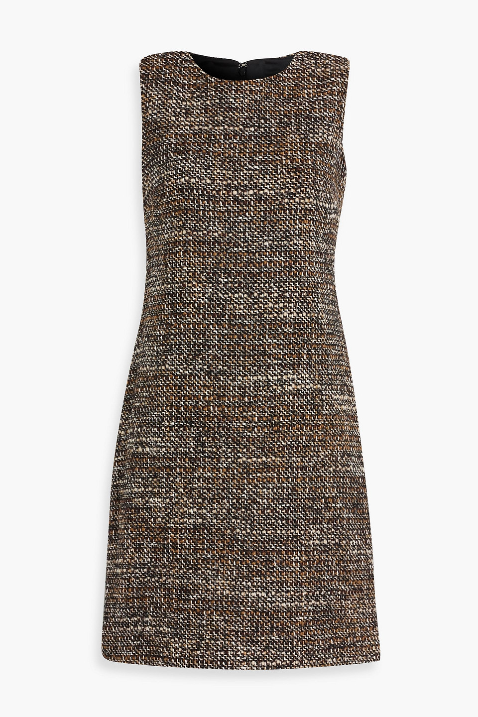 Theory Tweed Mini Dress In Black