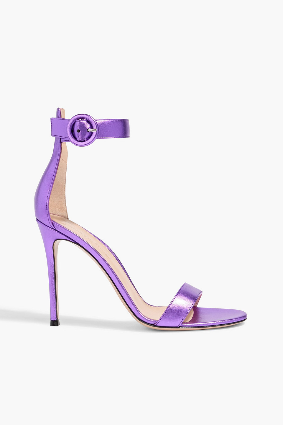 Portofino 105 metallic leather sandals