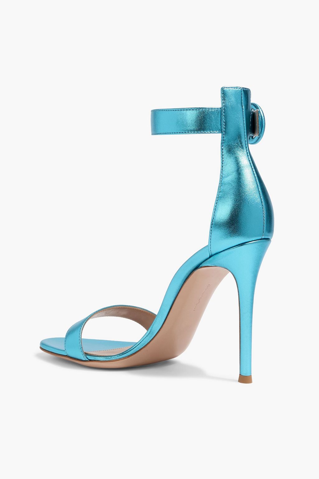 GIANVITO ROSSI Portofino 105 metallic leather sandals
