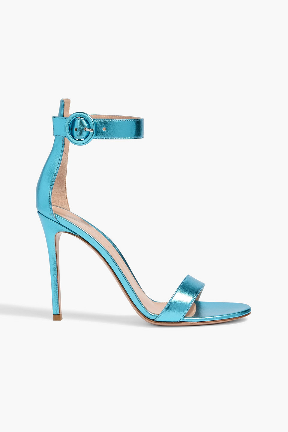 Portofino 105 metallic leather sandals