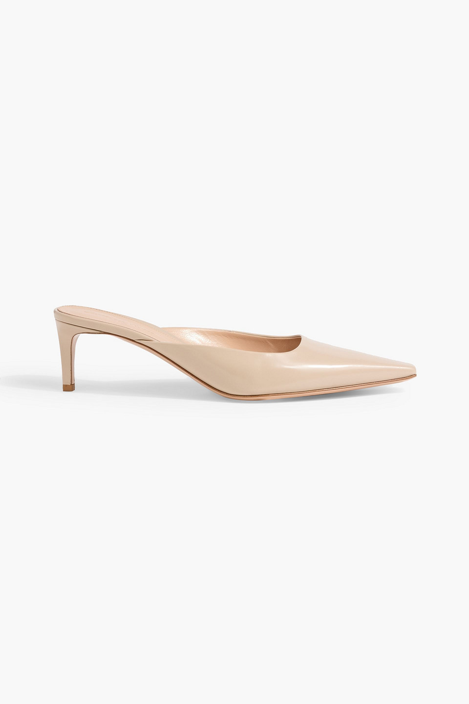 Gianvito Rossi Lindsay Leather Mules In Pink