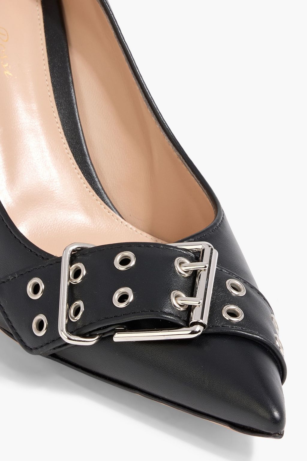 GIANVITO ROSSI Buckled leather pumps