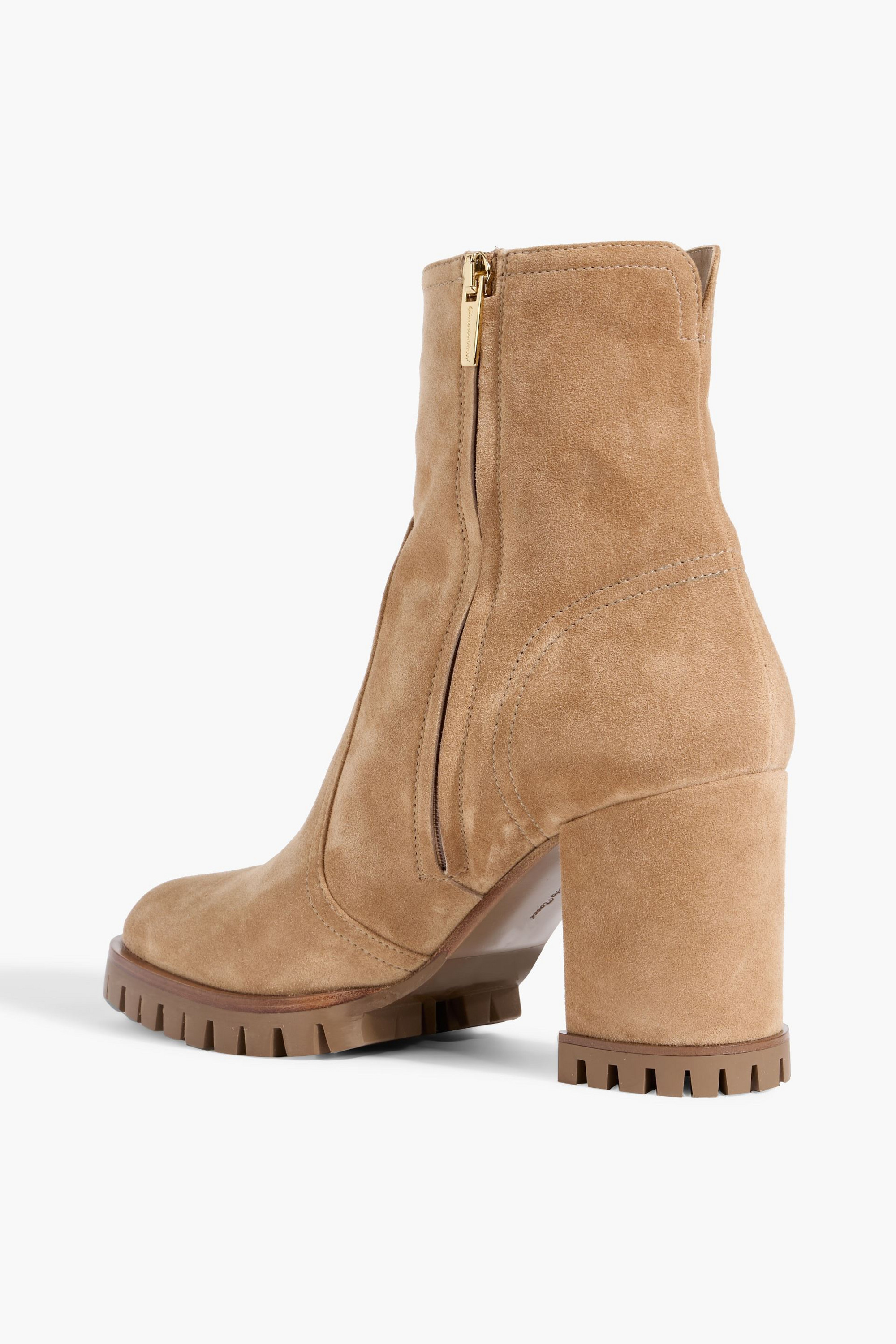 GIANVITO ROSSI Timber suede ankle boots
