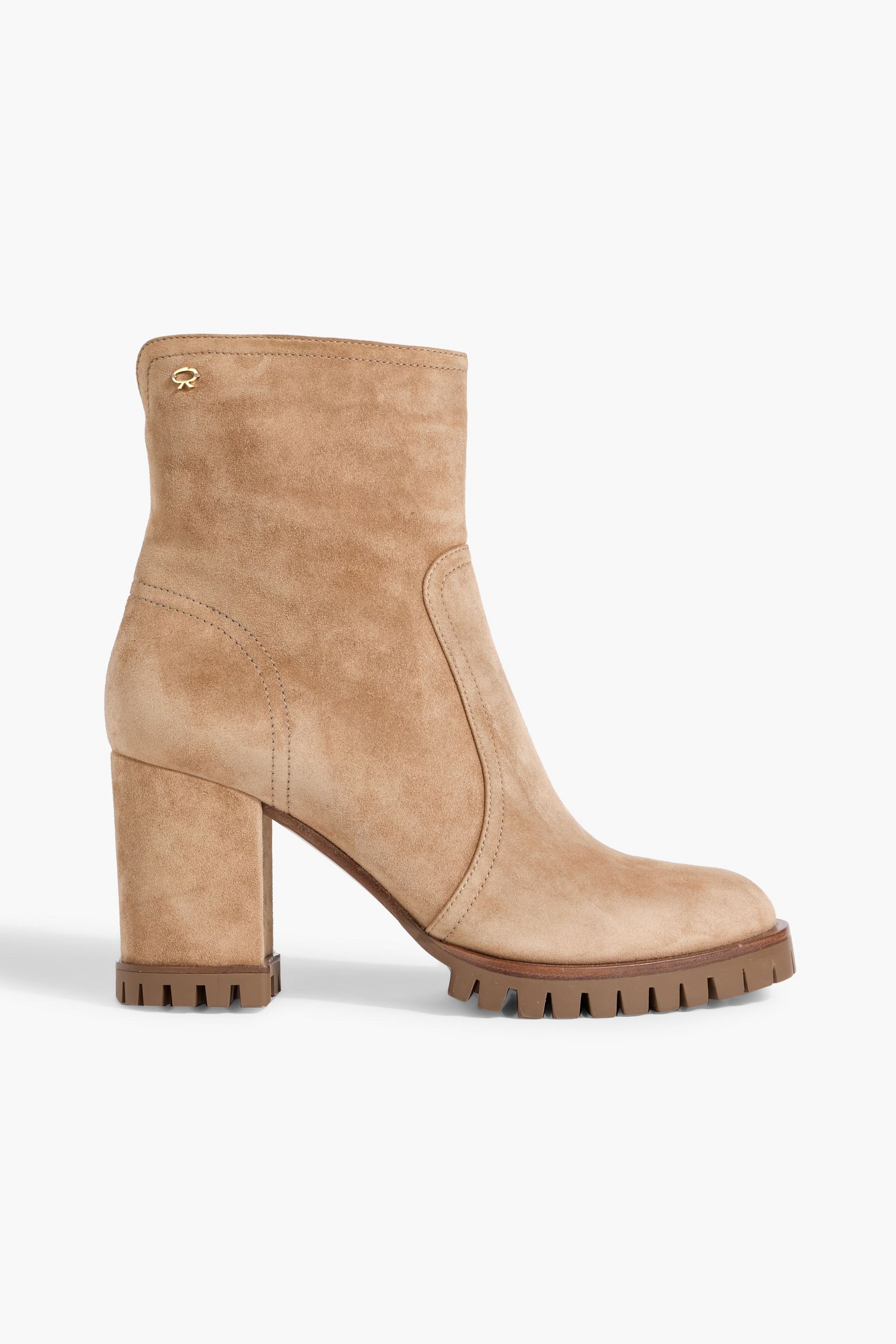 GIANVITO ROSSI Timber suede ankle boots