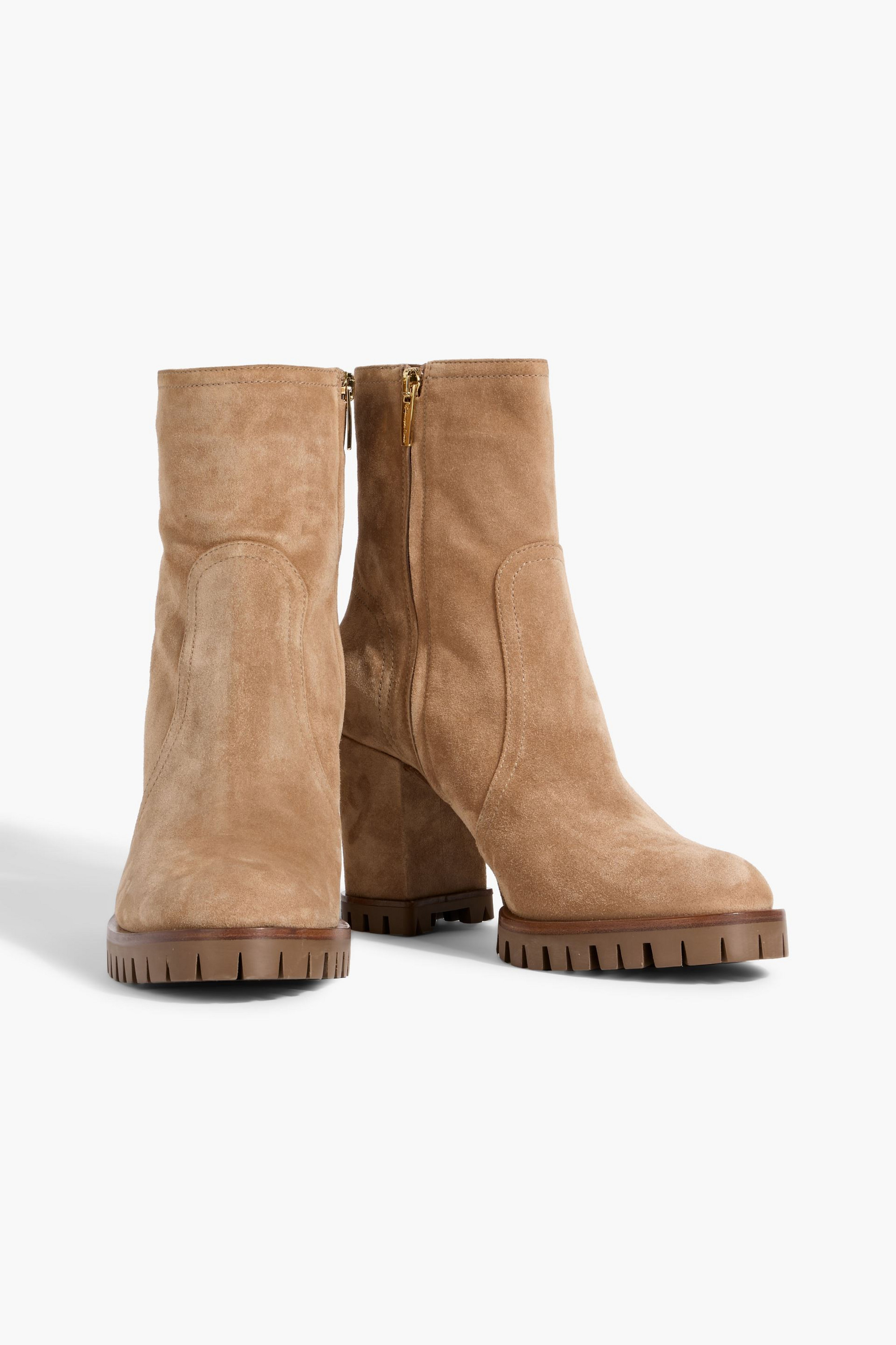 GIANVITO ROSSI Timber suede ankle boots
