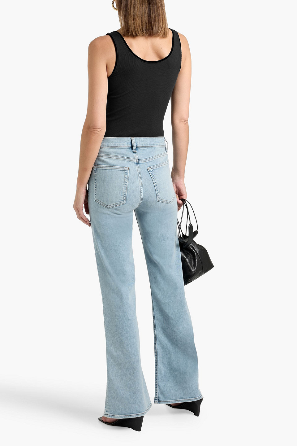 Frame Stretch-modal Tank In Black