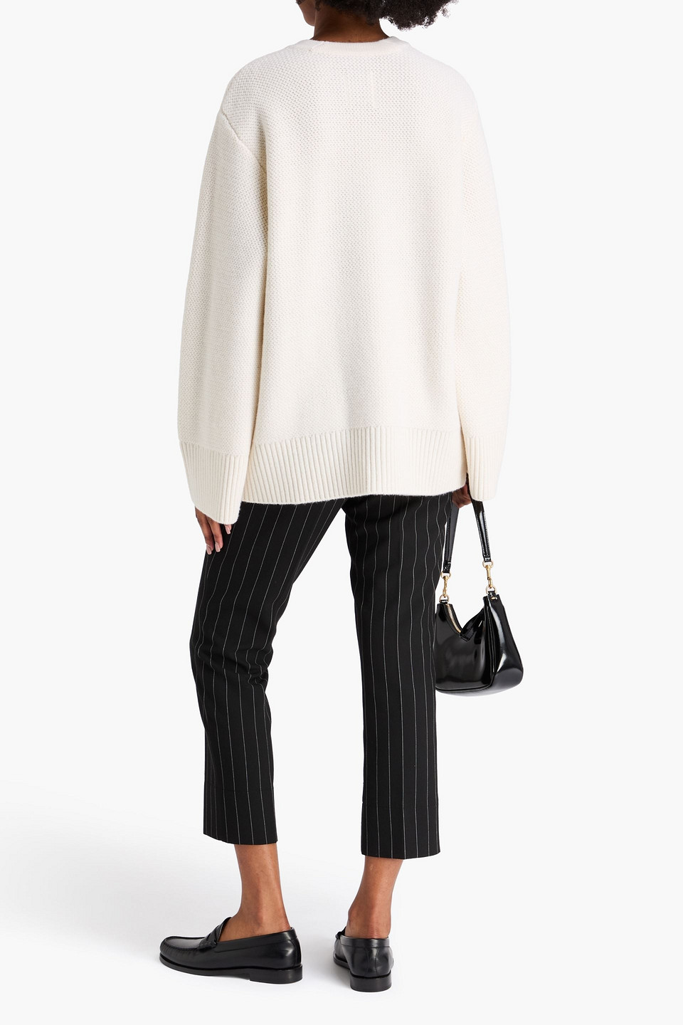 Sandro Wool Cardigan In White