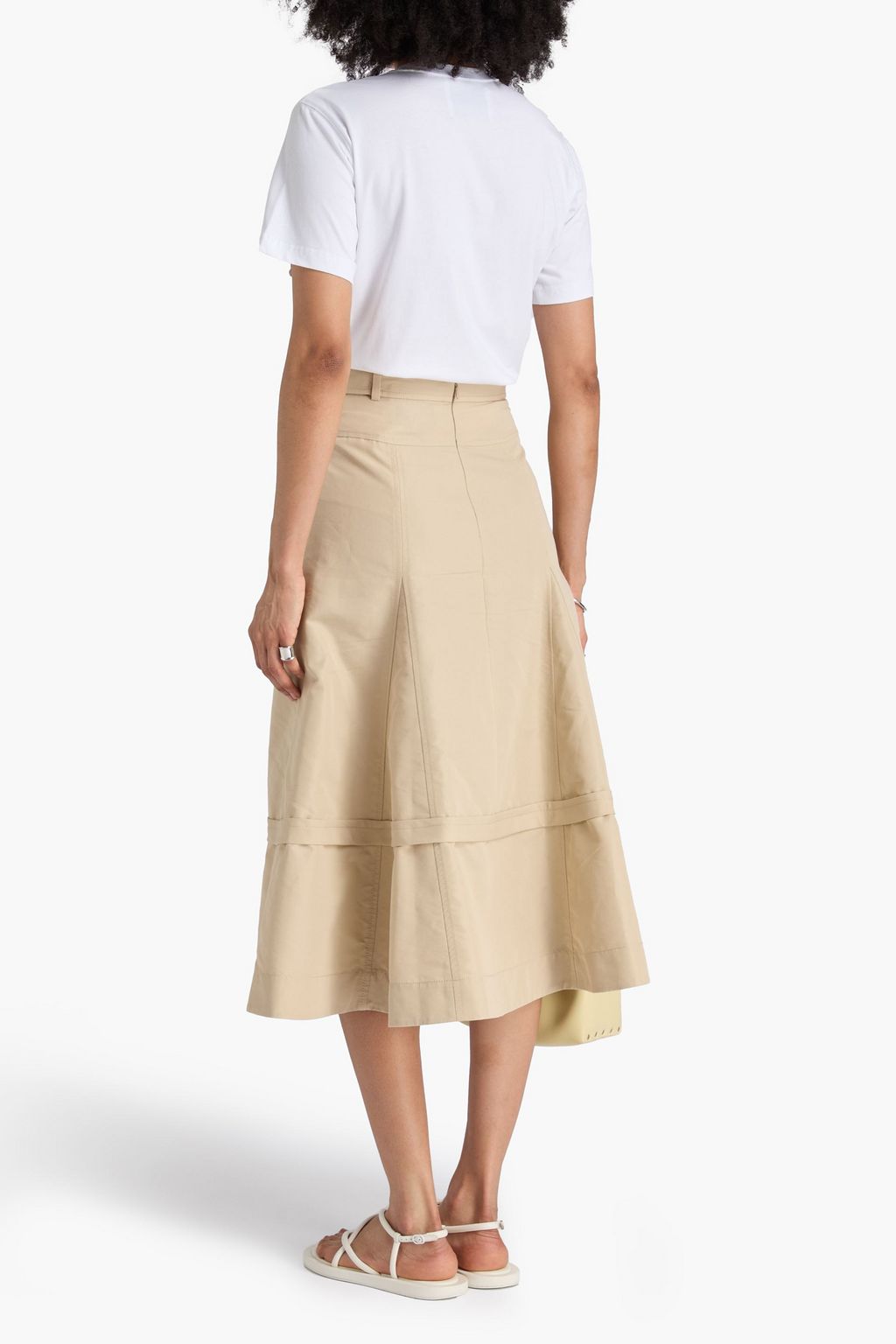 3.1 PHILLIP LIM T-Shirt aus Baumwoll-Jersey mit Print und Verzierung