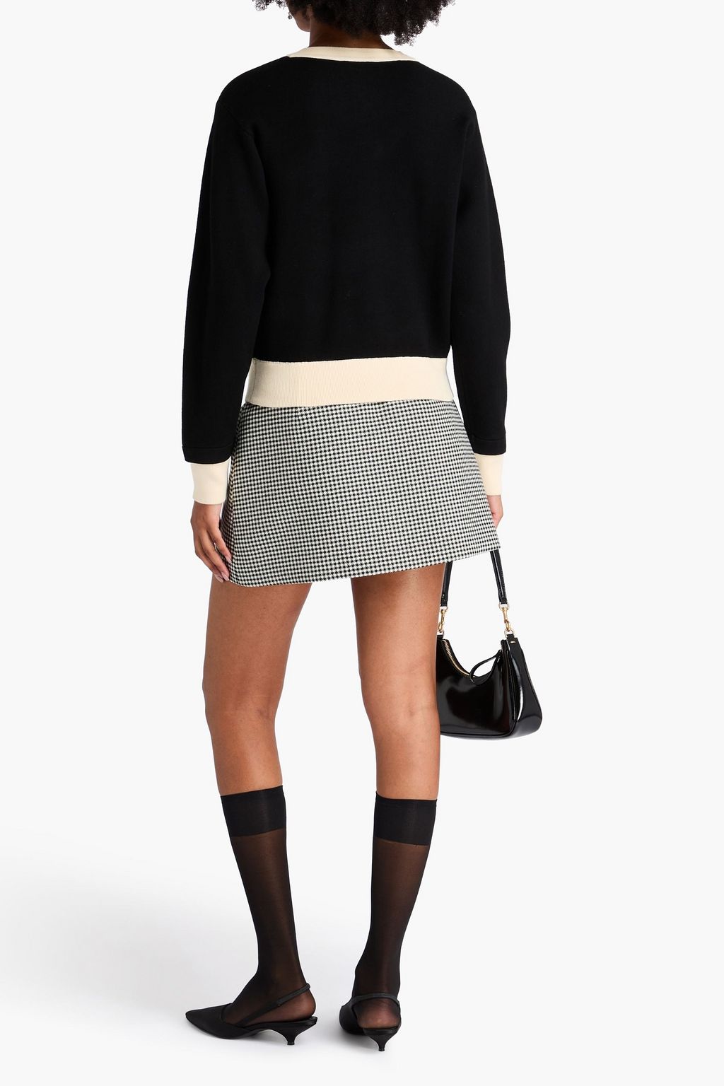 SANDRO Button-embellished knitted cardigan