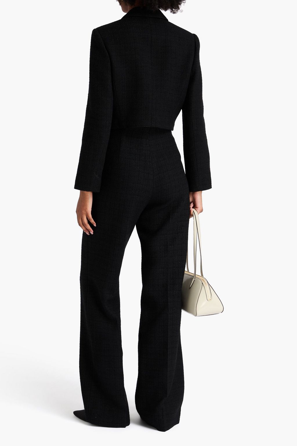 SANDRO Cropped Blazer aus Tweed
