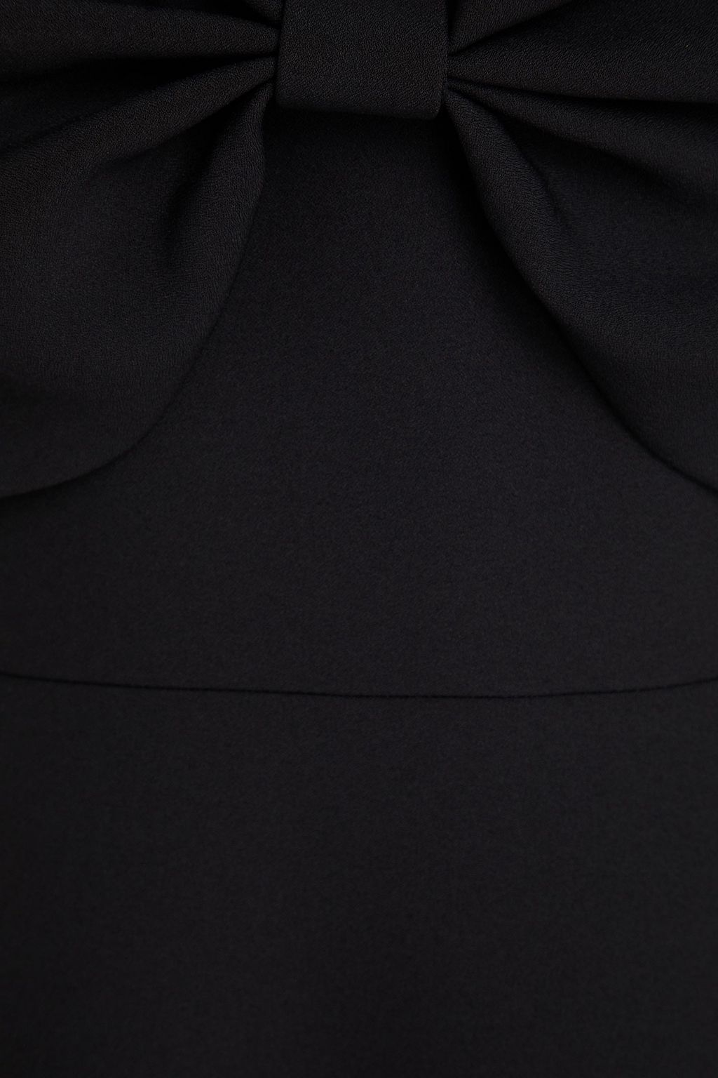 SANDRO Bow-detailed crepe mini dress