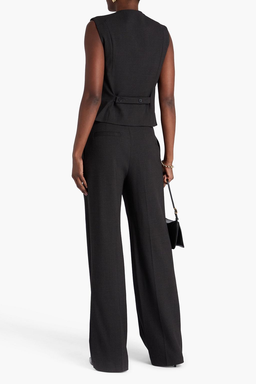 LOULOU STUDIO Vys wool-blend twill wide-leg pants