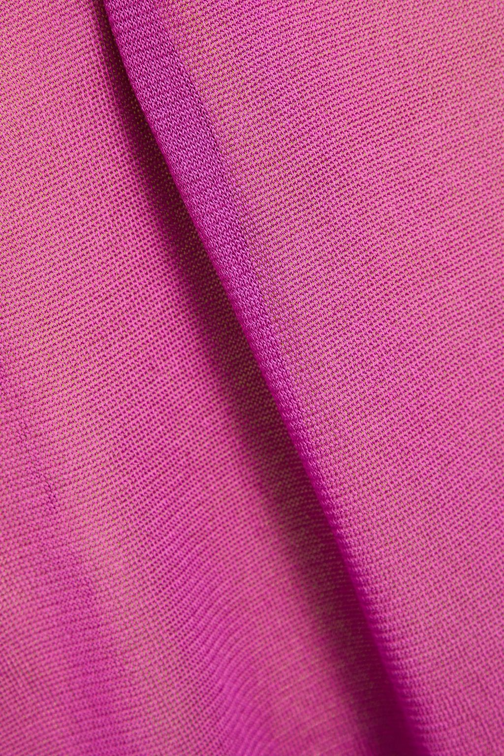 GAUGE81 Sebeta gestricktes Minikleid mit asymmetrischer Schulterpartie
