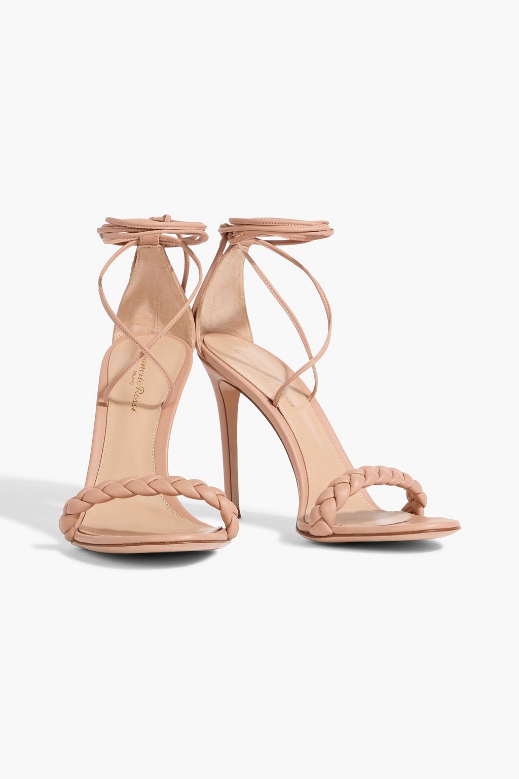 GIANVITO ROSSI Leomi braided leather sandals
