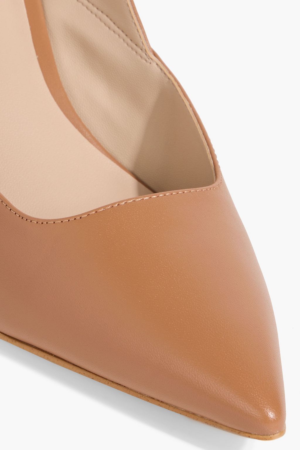 STUART WEITZMAN Zuri 75 leather slingback pumps